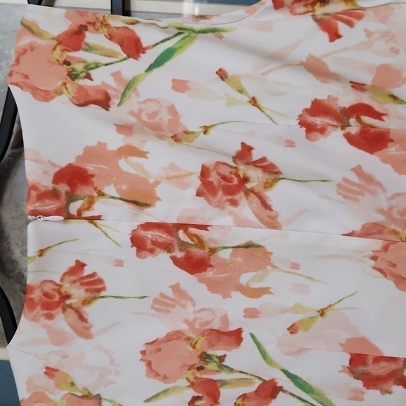 Floral sheath Dress Size 6 sleeveless Spring Eastsr Party Wedding Guest Work - Picture 6 of 7